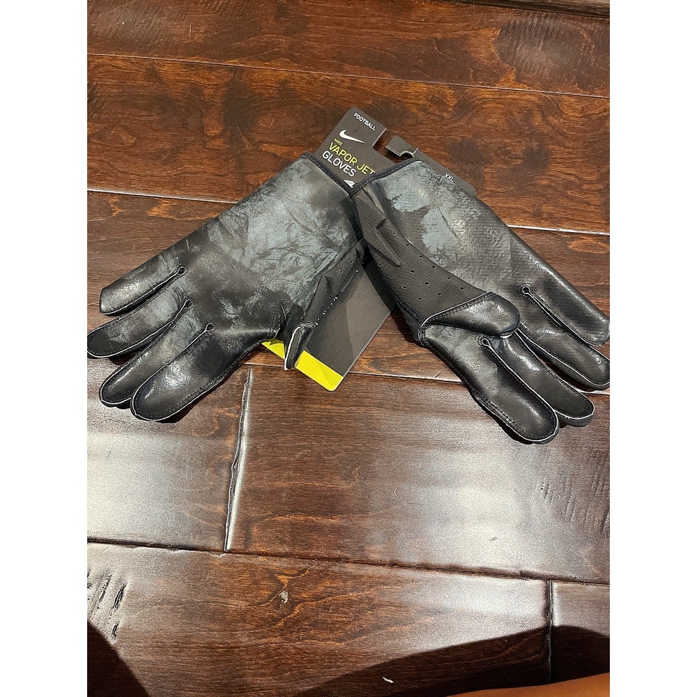 Nike‎ Vapor Jet ReceiverBlack / White Football Gloves Men's Size 2XL NEW